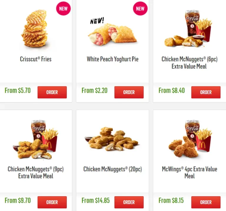 MCDONALD’S MENU PRICES SINGAPORE & UPDATED 2025